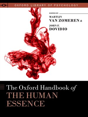 cover image of The Oxford Handbook of the Human Essence